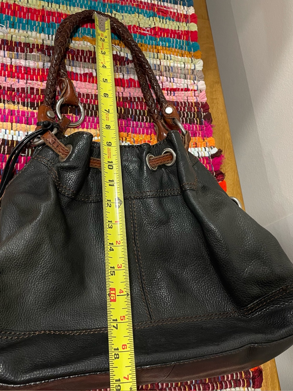 Women's Black Leather Shoulder Bag